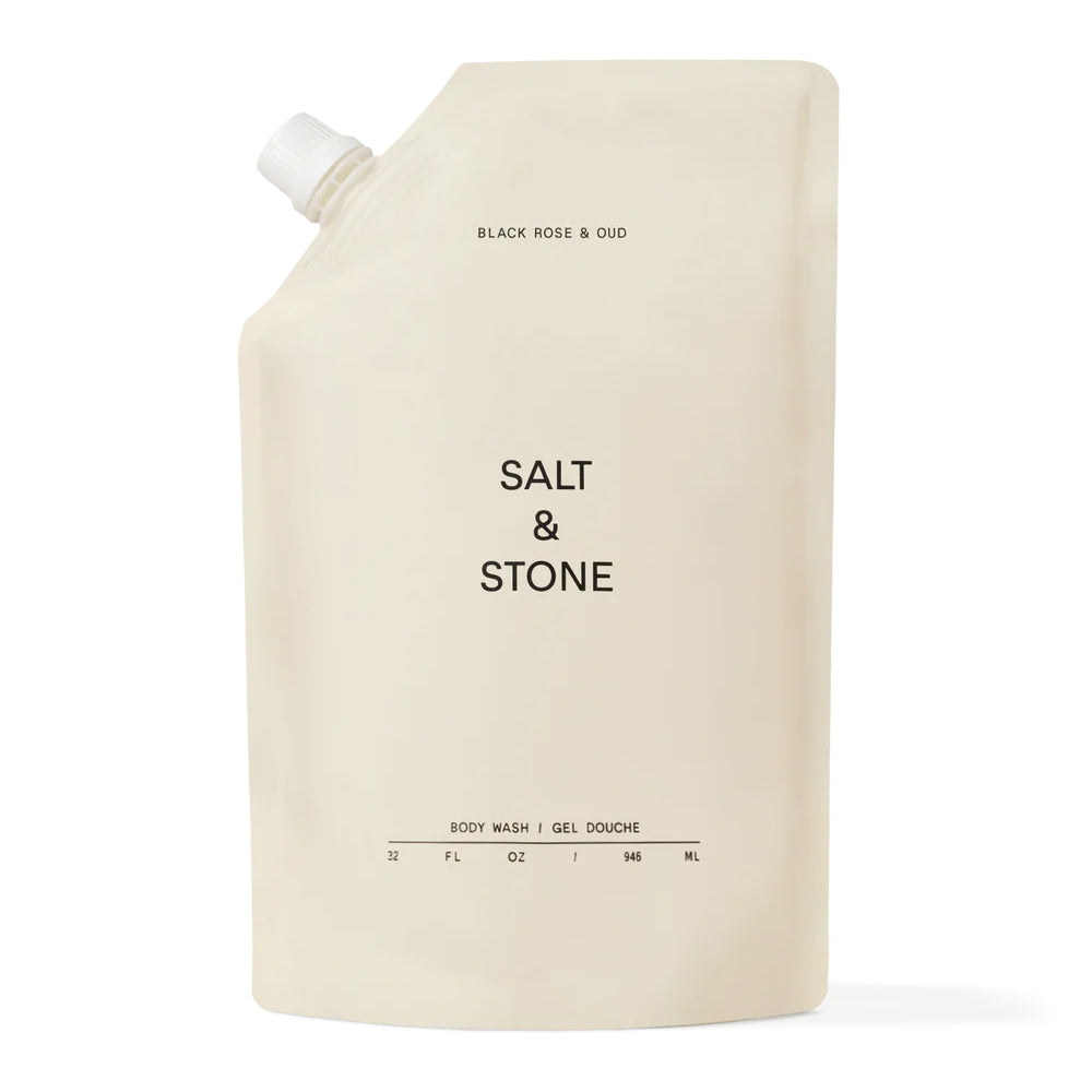 Salt & Stone Body Wash - Black Rose & Oud 946 ml (refill)