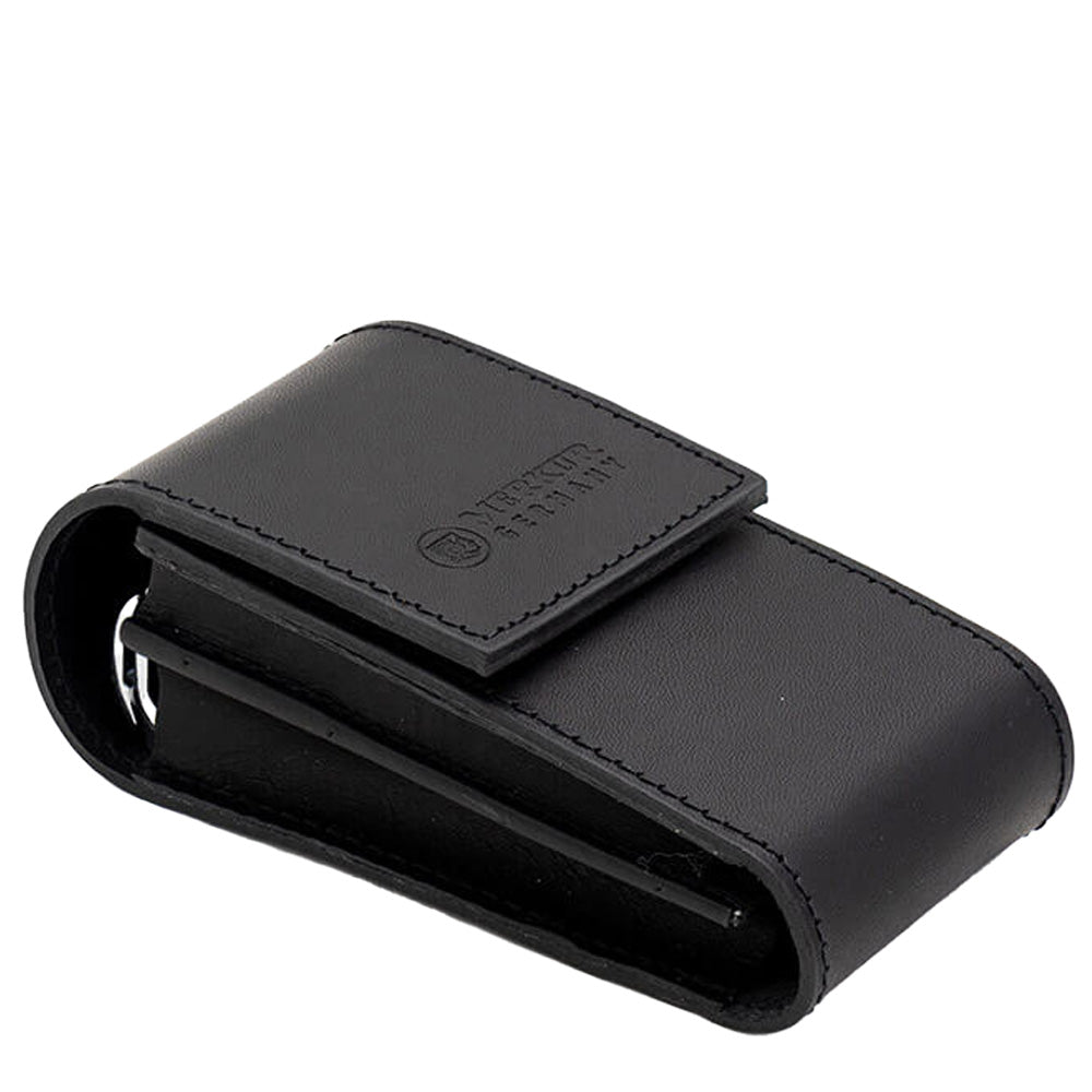 Safety Razor Travelcase - Black Leather